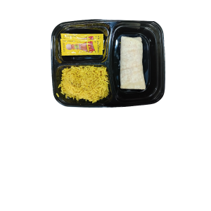 Burritos, chicken flavoured rice